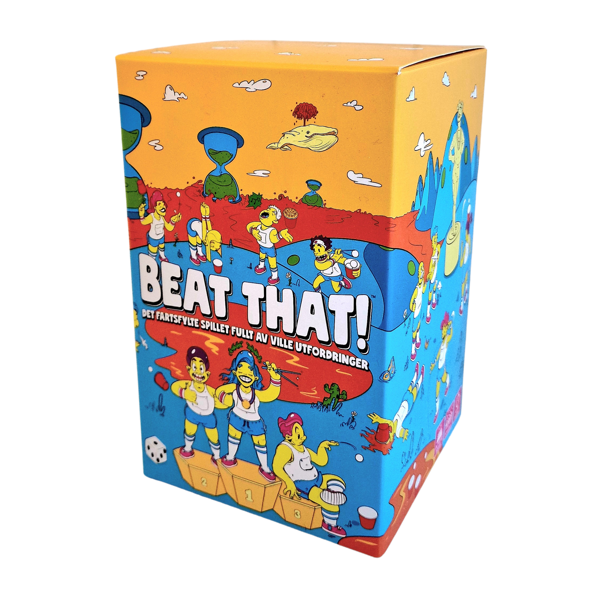Beat That! NO spilleske med fargerik strand og aktivitetsscene motiv